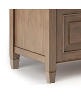 Simpli Home Connaught Solid Wood Entryway Storage Bench