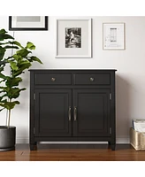 Simpli Home Connaught Solid Wood Entryway Storage Cabinet