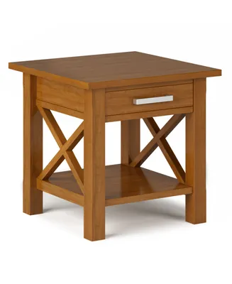 Simpli Home Kitchener Solid Wood End Table
