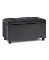 Cosmopolitan Contemporary Rectangle Storage Ottoman