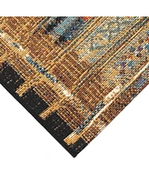 Liora Manne' Marina Tribal Stripe 4'10" x 7'6" Outdoor Area Rug