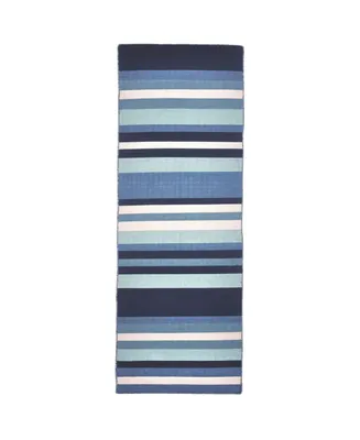 Liora Manne' Sorrento Tribeca Blue 2' x 8' Runner Rug