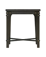 Picket House Furnishings Cera Square End Table with Usb