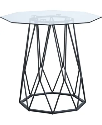 Trystance Glass Top End Table