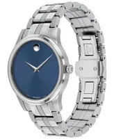 Movado Men's Swiss Stainless Steel Bracelet Watch 40mm