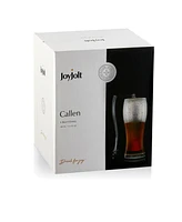 JoyJolt Callen Beer Glasses, Set of 4