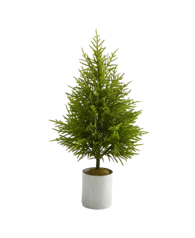 Nearly Natural Norfolk Island Pine "Natural Look" Artificial Tree