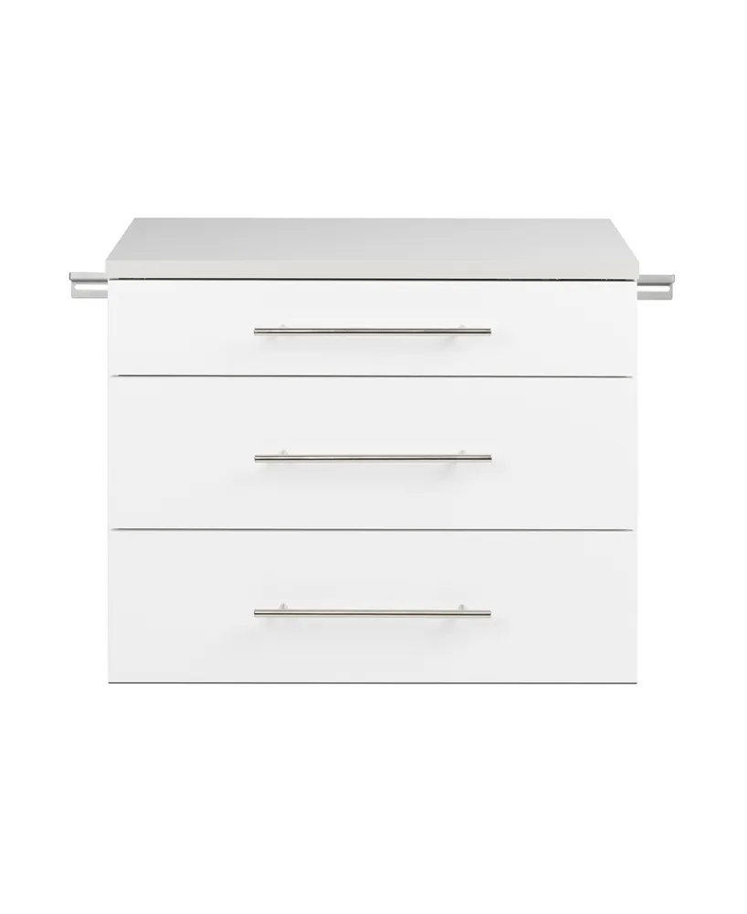 Prepac Hangups 3 Drawer Base Storage Cabinet