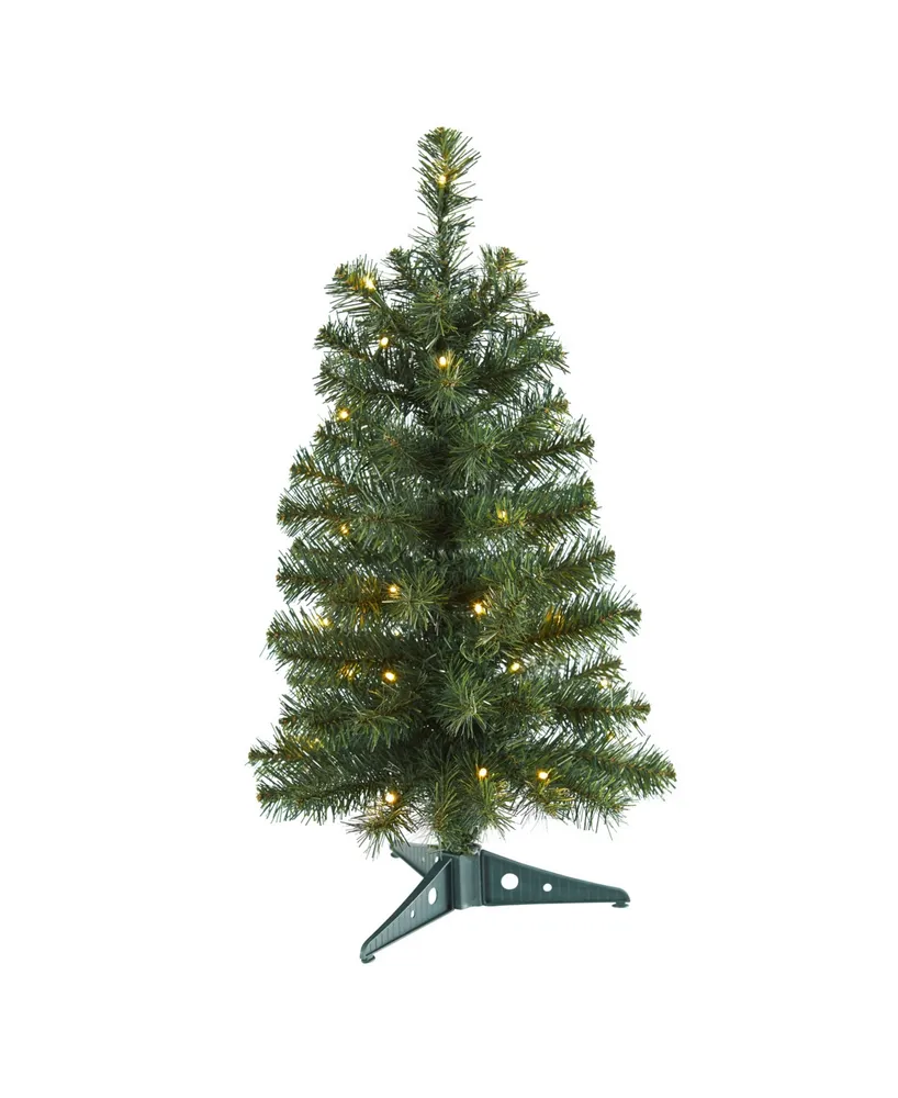 Nearly Natural Artificial Christmas Tree with 35 Led Lights and 72 Bendable Branches