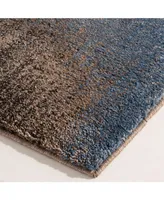 Portland Textiles Urban Exposure Flame Blue 7'10" x 9'10" Area Rug
