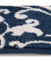 Portland Textiles Tropicana Mcbee Blue 7'10" x 9'10" Outdoor Area Rug