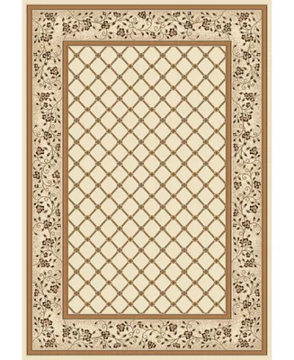 Portland Textiles Adriatic Vintage-Inspired Trellis 7'10" x 10'10" Area Rug