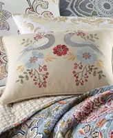 Levtex Angelica Spring Bird Embroidered Decorative Pillow, 14" x 18"