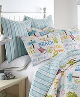 Homthreads Beach Days Quilt Set