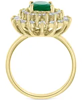 Effy Emerald (1-1/2 ct. t.w.) & Diamond (1 ct. t.w.) Ring in 14k Gold