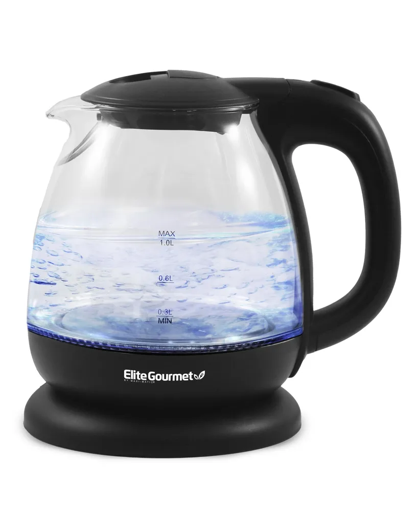 Elite Platinum 1.7L Electric Programmable Cordless Glass Kettle