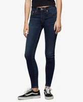 True Religion Women's Jennie Curvy Mid Rise Skinny Jeans