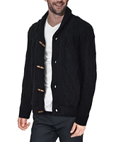 X-Ray Men's Shawl Collar Knit Cardigan