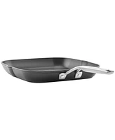 KitchenAid Hard Anodized Induction Nonstick Stovetop Grill Pan, 11.25", Matte Black