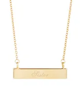 brook & york 14K Gold Plated Sister Bar Necklace - Gold