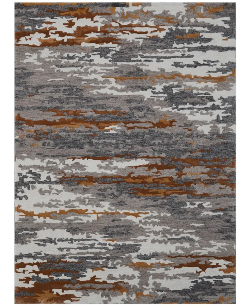 Amer Rugs Abstract Abs-3 Orange 4' x 6' Area Rug