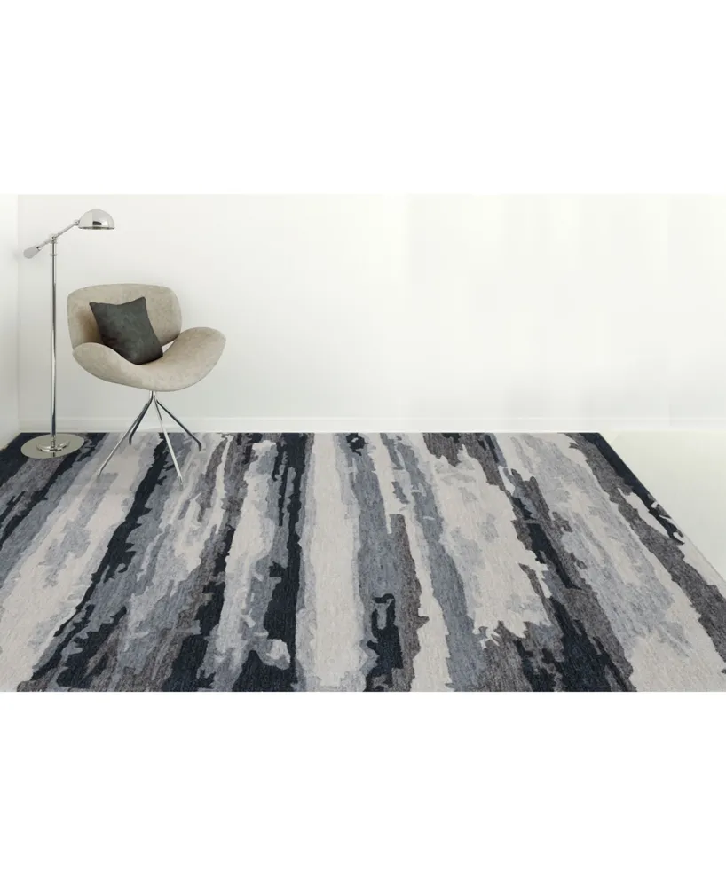 Amer Rugs Abstract Abs-6 Onyx 5' x 8' Area Rug