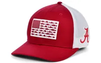 Columbia Alabama Crimson Tide Pfg Fish Flag Stretch-Fitted Cap