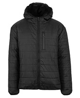 Galaxy By Harvic Men's Sherpa Lined Hooded Puffer Jacket