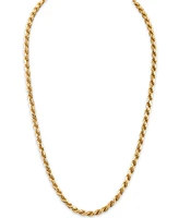 Esquire Men's Jewelry 2-Pc. Set 22" Rope Link Chain Necklace & Matching Bracelet, Created for Macy's