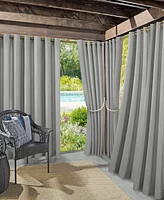 Sun Zero Sailor Indoor-Outdoor Ultraviolet Protectant Room Darkening Grommet Curtain Panel, 84" L x 54" W