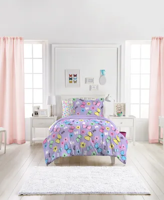 Dream Factory Sweet Butterfly Twin Comforter Set