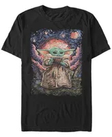 Fifth Sun Men's Star Wars Mandalorian Sipping Starries Short Sleeve T-shirt