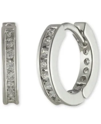 Givenchy Pave Small Huggie Hoop Earrings, .4"