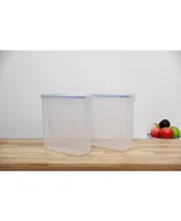 Vintiquewise Small Bpa-Free Plastic Food Cereal Containers with Airtight Spout Lid, Set of 2