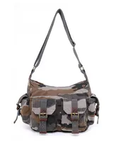 Tsd Brand Camo Canvas Messenger Bag