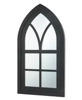 Glitzhome Cathedral Windowpane Wall Mirror