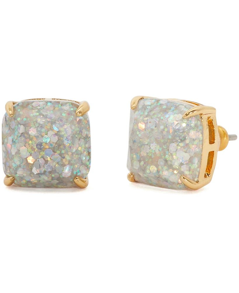 Kate Spade New York Glitter Crystal Square Stud Earrings