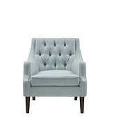 Madison Park Qwen 33.5" High Button Tufted Accent Chair