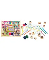 Melissa and Doug Deluxe Fairy Tale Wooden Stamp Set