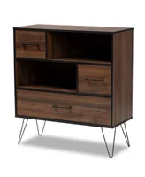 Baxton Studio Charis 1-Drawer Bookcase