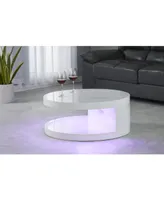 Artiva Usa La Villi no Modern Euro Coffee Table with Remote Led Light