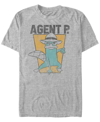 Fifth Sun Men's Phineas and Ferb Agent P Short Sleeve T-shirt