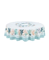 Laural Home Coastal Reef 70 Round Tablecloth