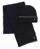 Polo Ralph Lauren Mens Beanie Scarf Gloves Gift Sets