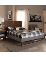 Allegra Mid-Century Modern Queen Size Platform Bed