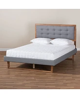 Emele Modern Transitional Full Size Platform Bed