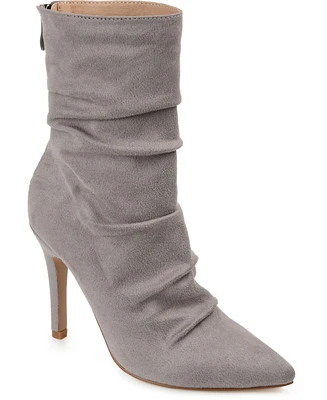 Journee Collection Women's Markie Rouched Stiletto Dress Booties