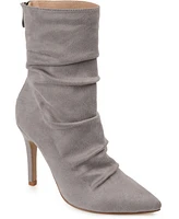 Journee Collection Women's Markie Rouched Stiletto Dress Booties