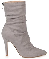 Journee Collection Women's Markie Rouched Stiletto Dress Booties