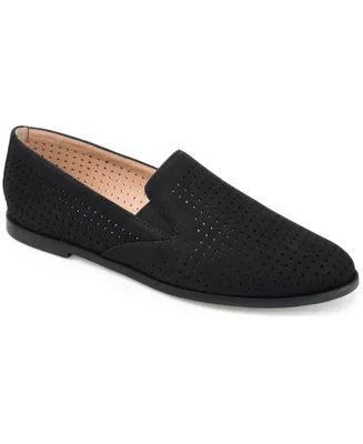 Journee Collection Women's Lucie Perforated Slip On Loafers